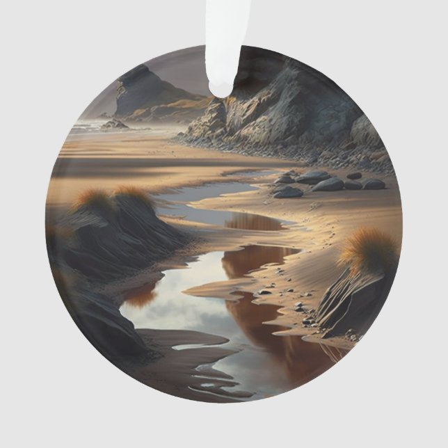 Sunset Shore Ornament (Front)