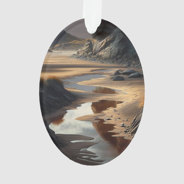 Sunset Shore Ornament (Back)