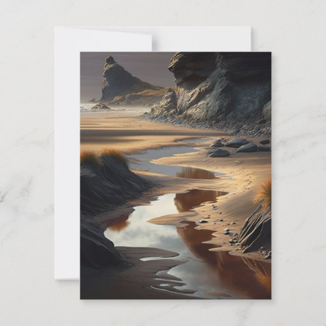 Sunset Shore RSVP Card (Front)