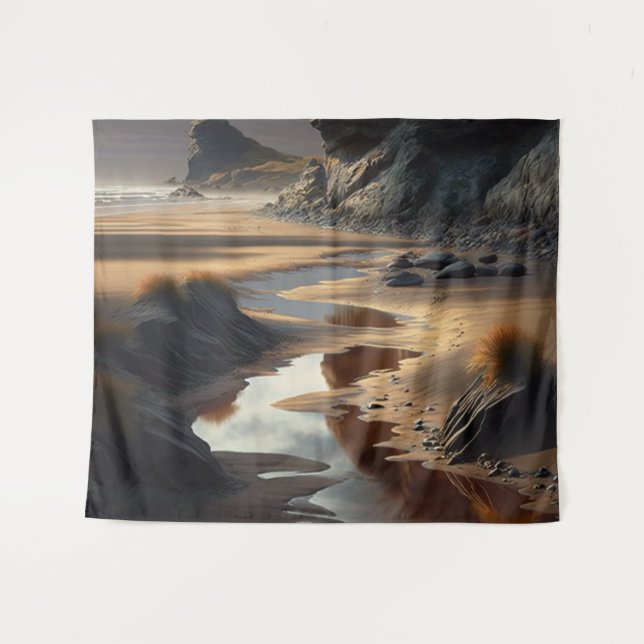 Sunset Shore Tapestry (Front (Horizontal))