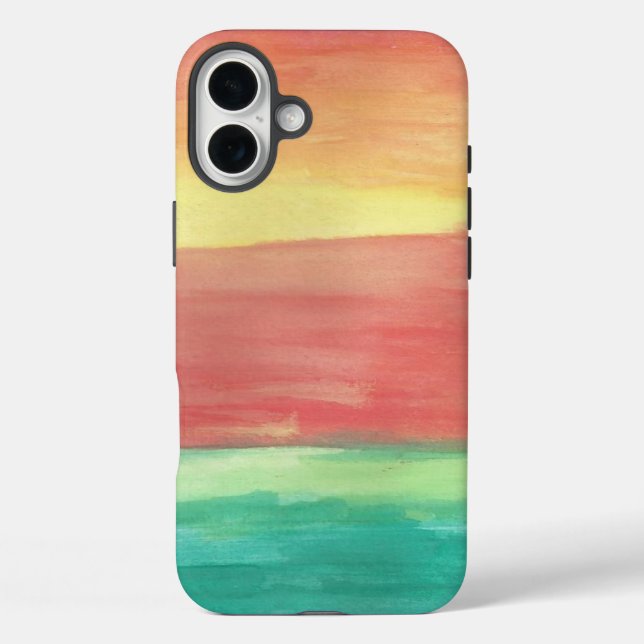 Sunset Shores Abstract Art Case-Mate iPhone Case (Back)