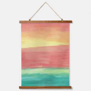 Sunset Shores Abstract  Hanging Tapestry