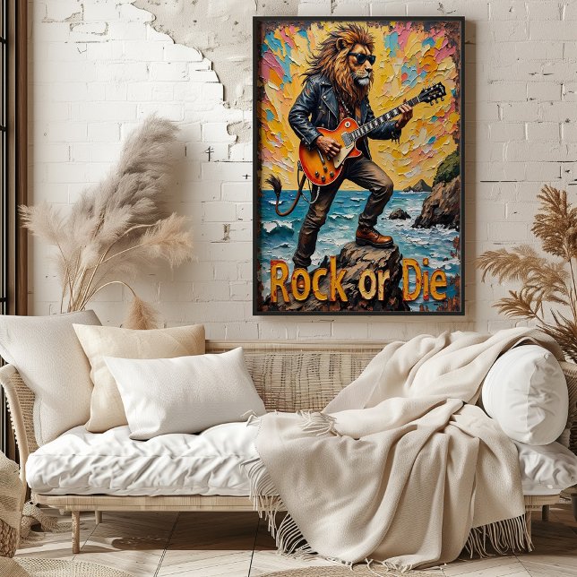 Sunset Shred: Lion's Coastal Riff Poster (Creator Uploaded)