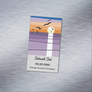 Sunset Sidewalk Sale Magnet · Summer Promotion