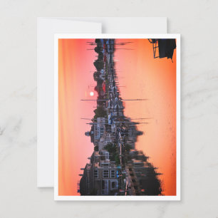 Sunset silence postcard