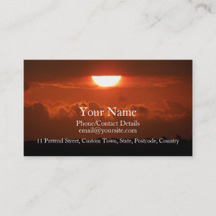 Sunset Silhouette BUSINESS CARD