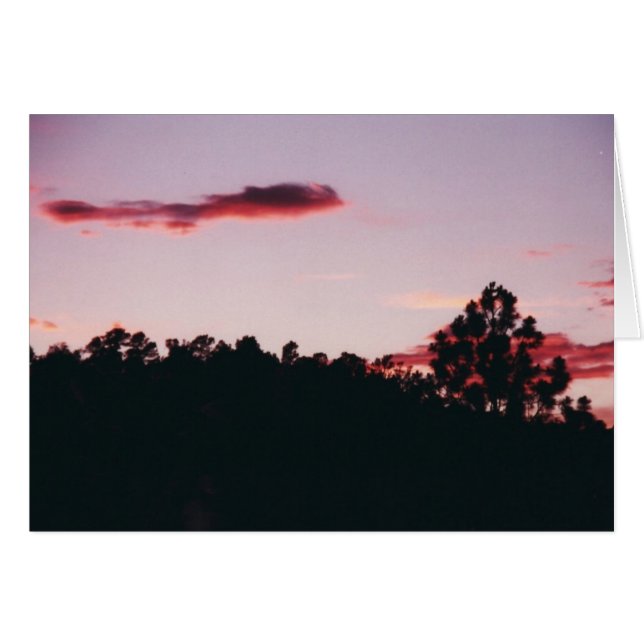 Sunset Silhouette card (Front Horizontal)