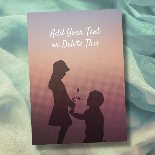 Sunset Silhouette Love, Friendship, Appreciation Card (Creator Uploaded)