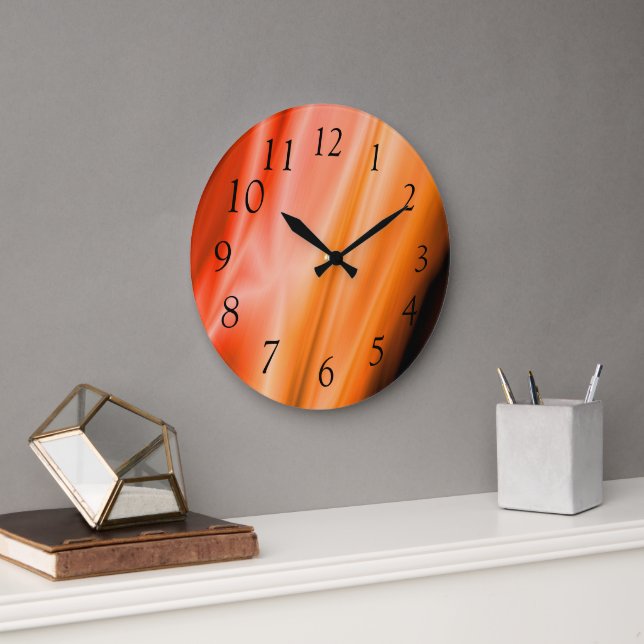 Sunset Silk Large Clock (Office)