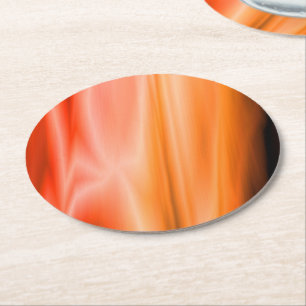 Sunset Silk Round Paper Coaster