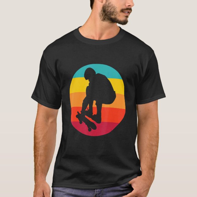 Sunset Skateboarder T-Shirt (Front)