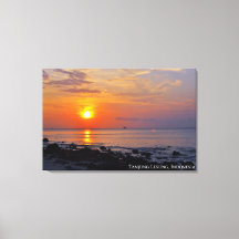 Sunset Sky Beach Twilight Landscape Travel Photo