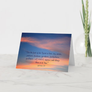 Sunset Sky Christian Greeting Card