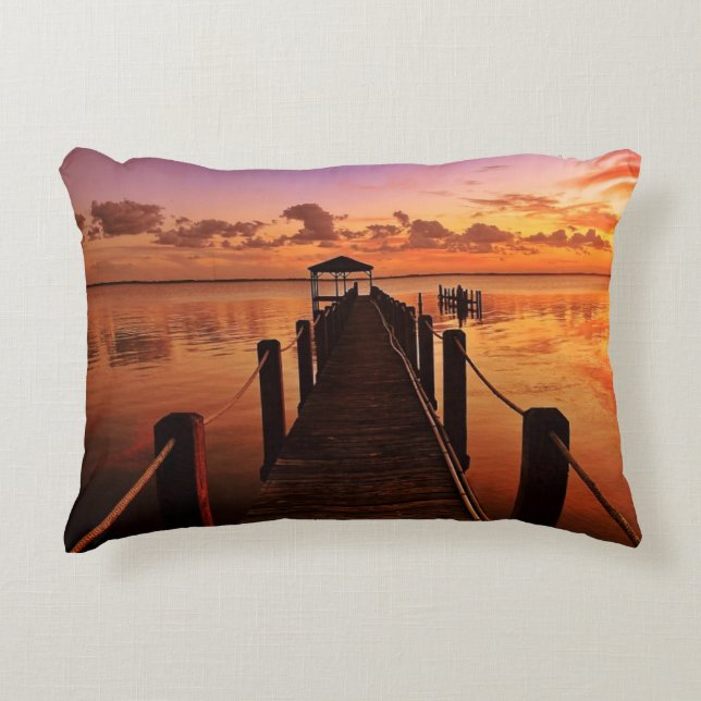 Sunset Sky Decorative Cushion (Front)