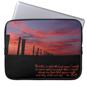 Sunset Sky Inspirational Laptop Sleeve