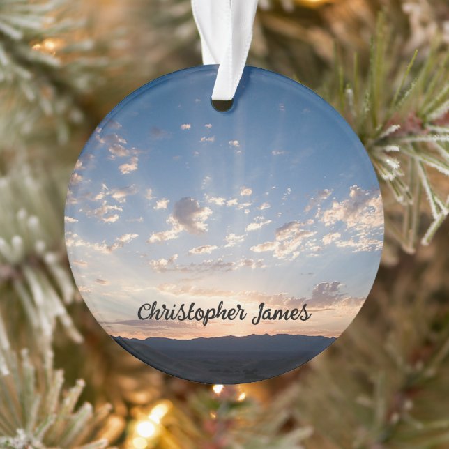 Sunset Sky Personalised Ornament (Tree)