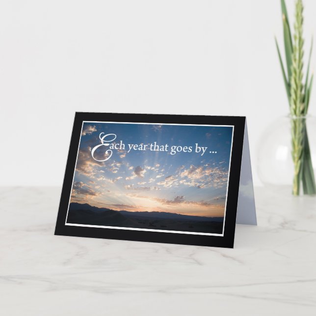 Sunset Sky Religious Birthday Card (Front)