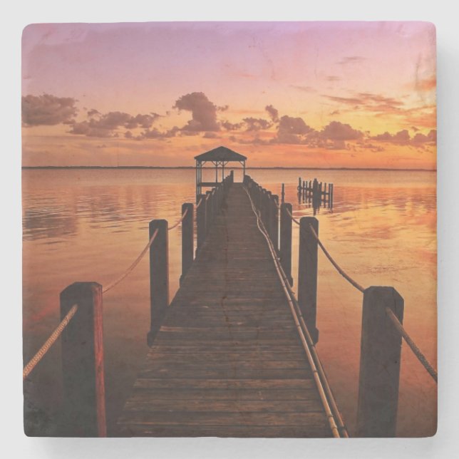 Sunset Sky Stone Coaster (Front)