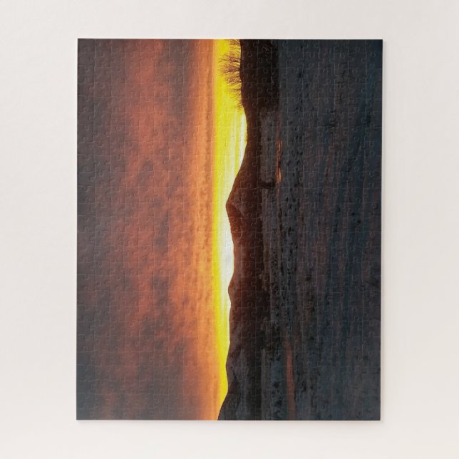 Sunset Snow Jigsaw Puzzle (Vertical)