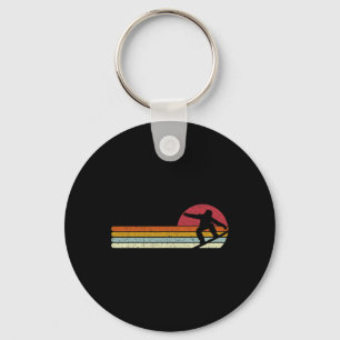 Sunset Snowboarder Snow Boarding Snowboarders Key Ring