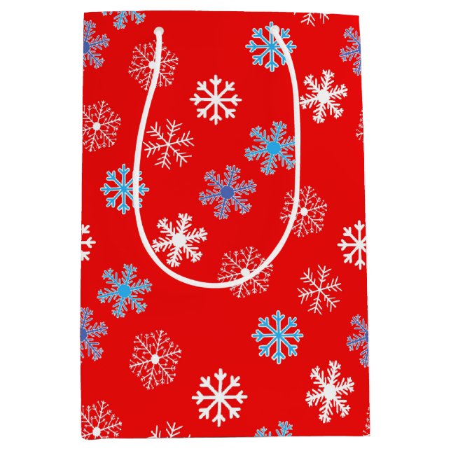 Sunset Snowflake Medium Gift Bag (Front)