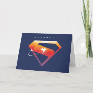 Sunset Soar Superman Shield Card