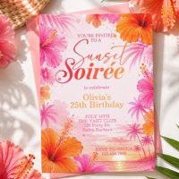 Sunset Soirée Tropical Birthday, Sunset Party