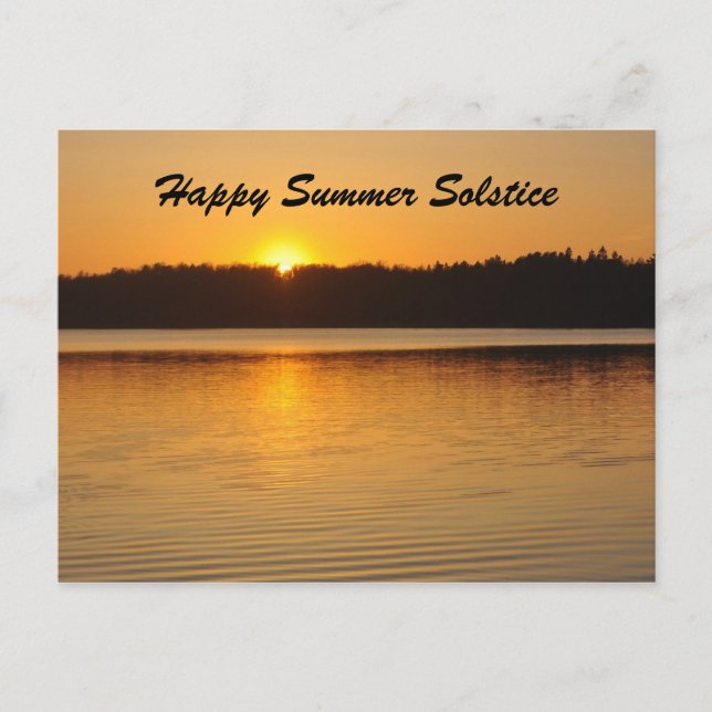 Sunset Solstice Greeting Postcard (Front)