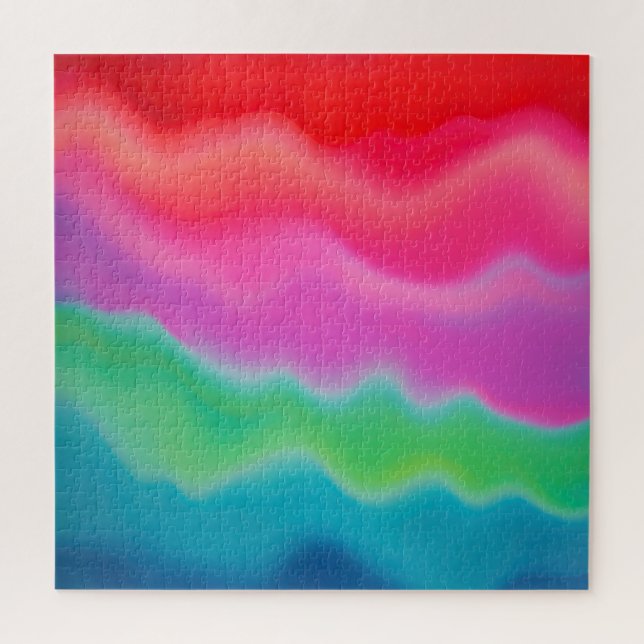 "Sunset Sorbet" Colourful Abstract Art   Jigsaw Puzzle (Vertical)