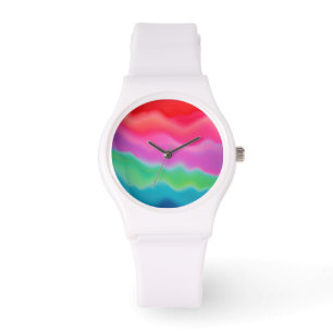 "Sunset Sorbet" Colourful Abstract Art Watch