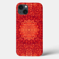 Sunset Souk: Orange Marrakesh Moroccan Pattern