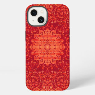 Sunset Souk: Orange Marrakesh Moroccan Pattern iPhone 13 Case