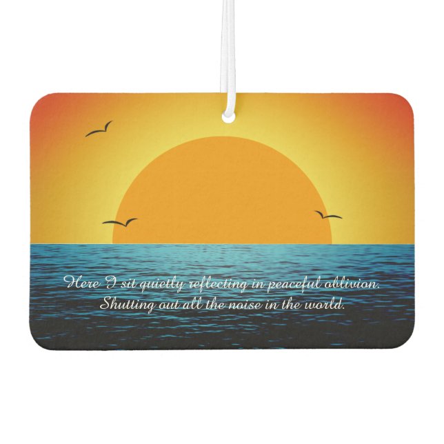 Sunset Soul Car Air Freshener (Front)