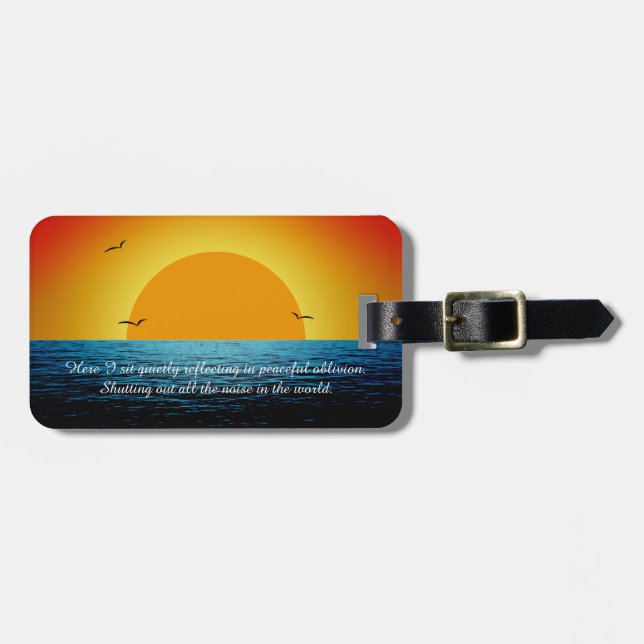 Sunset Soul Luggage Tag (Front Horizontal)