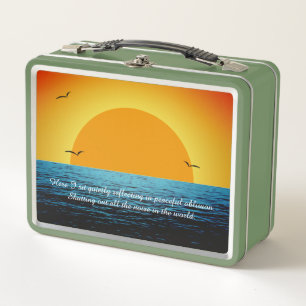 Sunset Soul Metal Lunch Box
