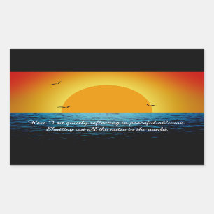 Sunset Soul Rectangular Sticker