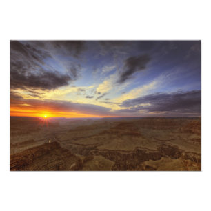 Sunset, south rim of the Grand Canyon, Grand Photo Print