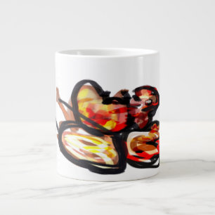 Sunset squirrel Autumn joy Large Coffee Mug