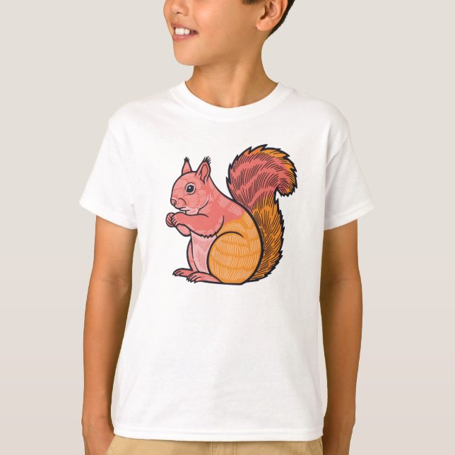 Sunset Squirrel  T-Shirt (Front)