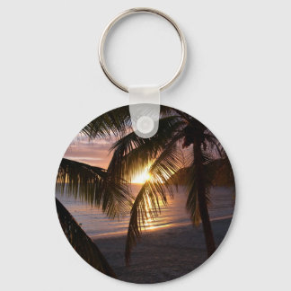 Sunset St. Martin Key Ring