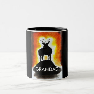 sunset stag -  GRANDAD'S MUG