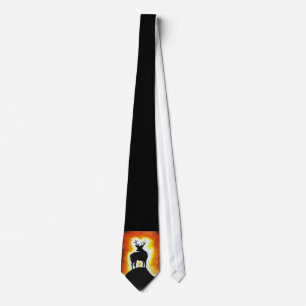 sunset stag tie