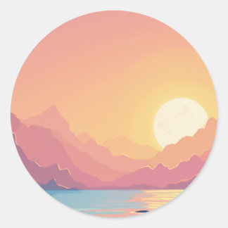 Sunset stickers