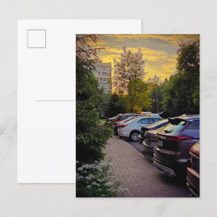 Sunset Stillness Announcement Card – Customisable