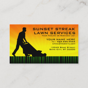 sunset streak lawn services loyalty card