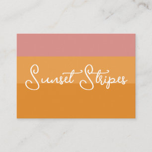 Sunset Stripes   Business Card