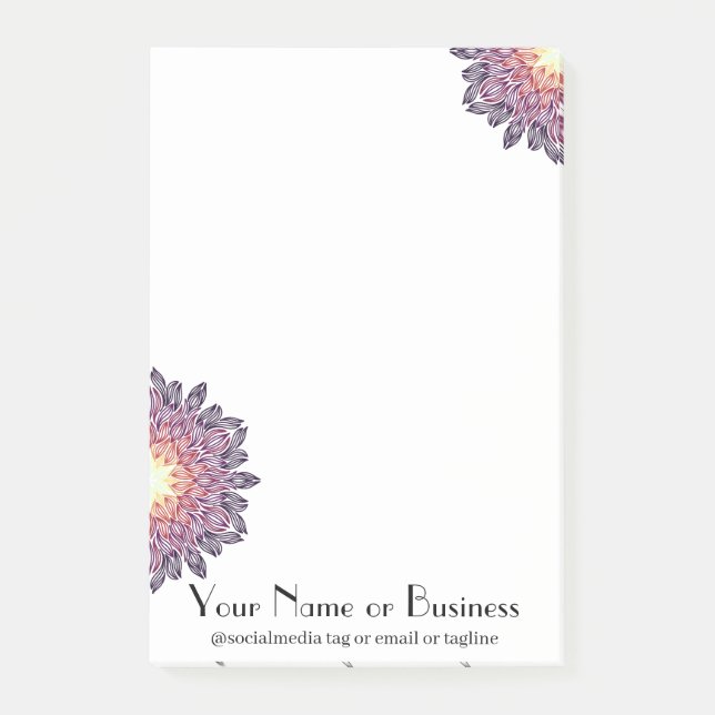Sunset Sunburst  Post-it Notes (Front)
