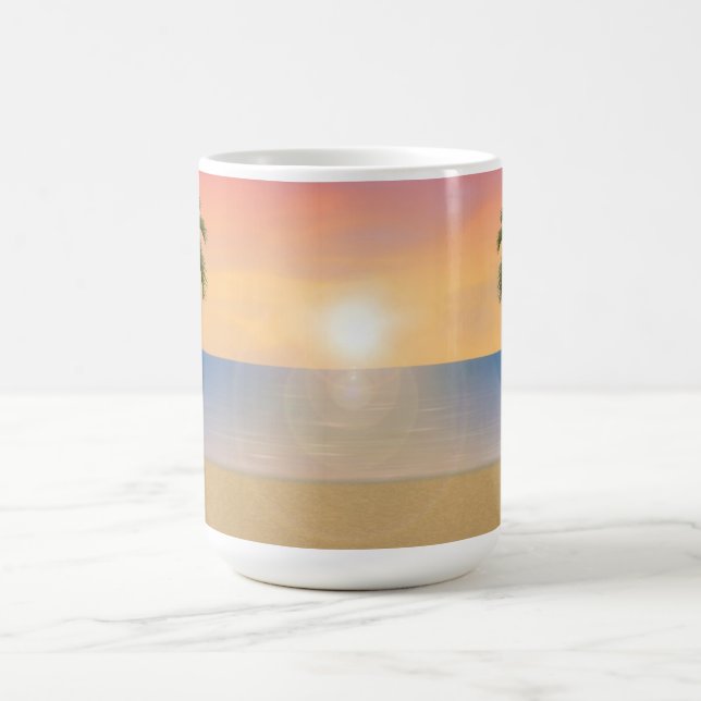 Sunset / Sunrise Beach Scene: Mug (Center)