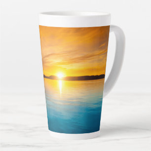 Sunset Sunrise Golden Hour Latte Tall Mug Cup
