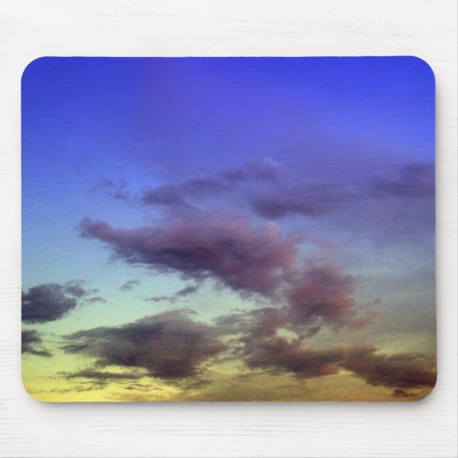 Sunset / Sunrise Sky & Clouds Mouse Pad (Front)
